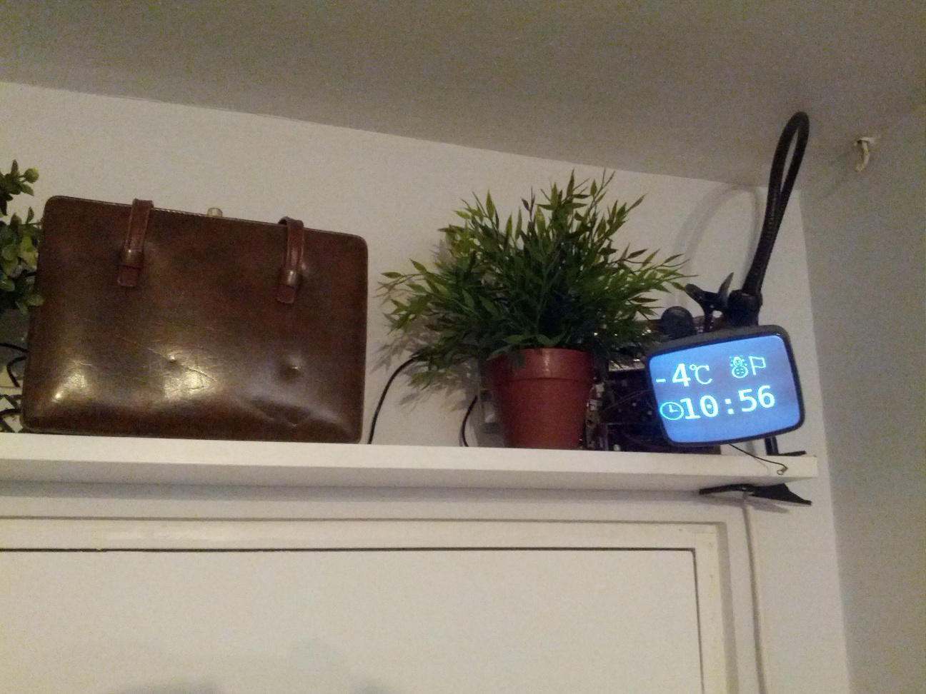 On the shelf.