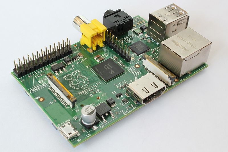 Raspberry Pi. Picture from wikipedia.org.