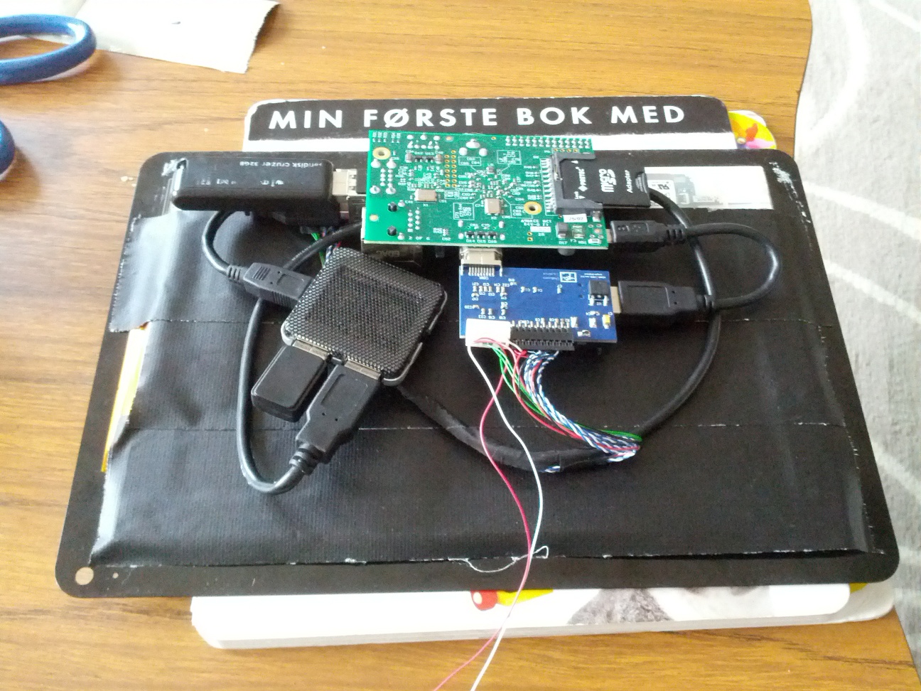 Backside of screen.