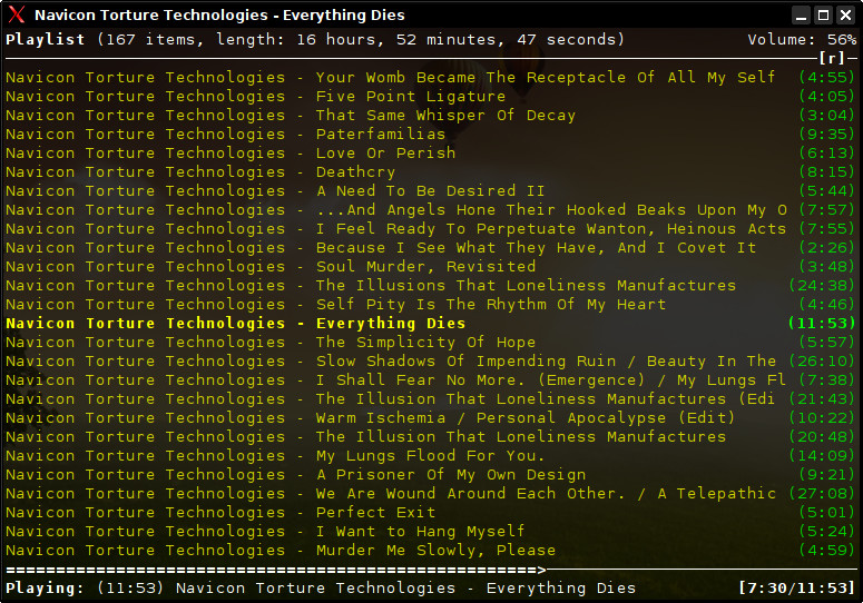 A cli frontend to MPD.